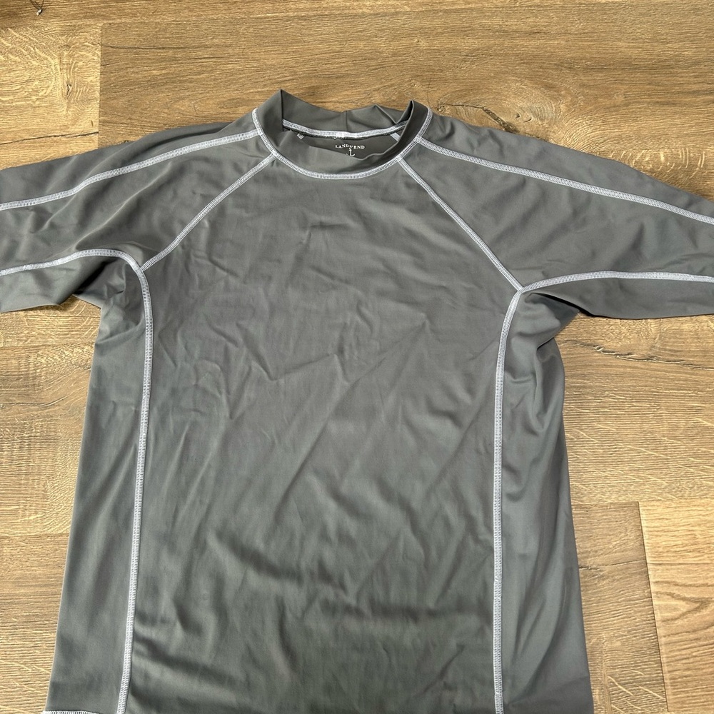 Boys LLBean Rash Guard Swim Tee